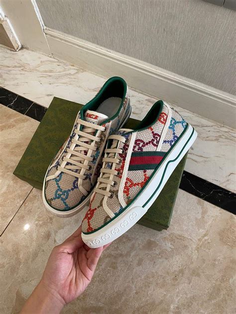 gucci sneakers neon replica|Gucci knock off heels.